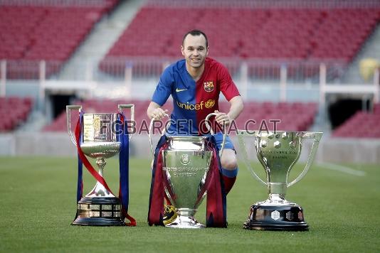 Iniesta, amb el triplet somiat.