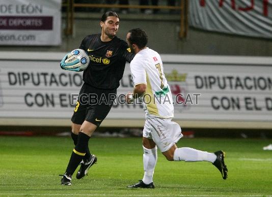 Pinto, un fix a la Copa. Foto: Arxiu FCB