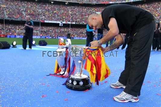 Liga y Champions, en el Camp Nou. Fotos: Miguel Ruiz / lex Caparrs (FCB).