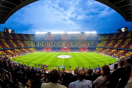 El Camp Nou, antes de la vuelta de las semifinales de la Champions. Fotos: Miguel Ruiz / lex Caparrs (FCB).