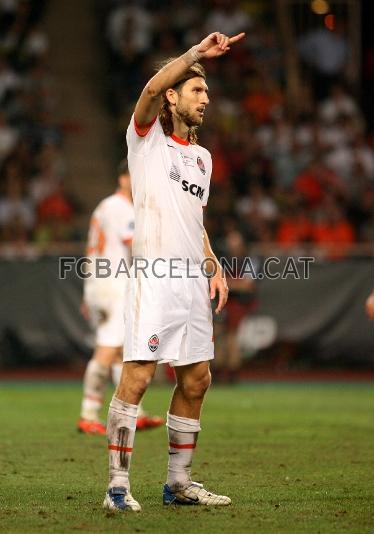 El ltimo partido de Dmito Txigrinski con el Shakhtar Donetsk fue precisamente contra el Bara, en la Supercopa de Europa. Foto: Archivo FCB