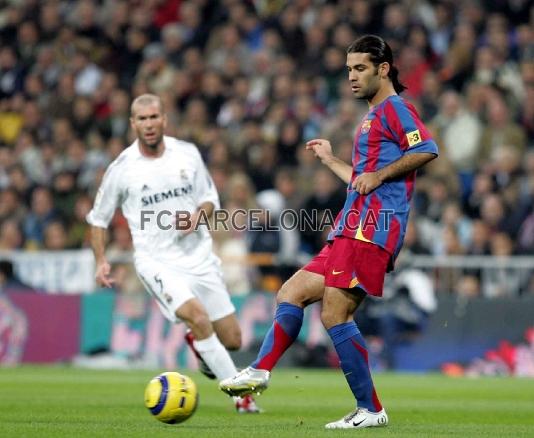 El Kaiser de Michoacan va fer parella al Bernabeu amb Puyol en el mtic 0-3. Foto: Arxiu FCB