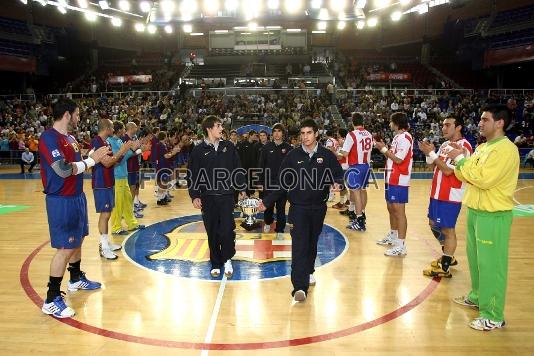 Los dos equipos han hecho el passillo al cadete A, campen de la Copa del Rey.