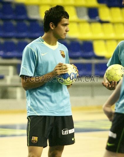 Ugalde, durant l'entrenament.