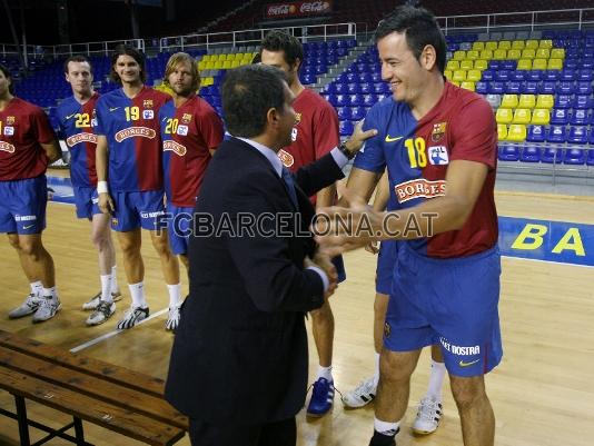 El president blaugrana ha felicitats els medallistes.