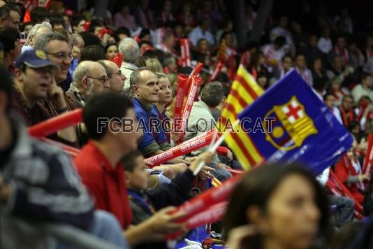 L'afici blaugrana s'ha bolcat aquesta tarda i no ha deixat de donar suport el seu equip.