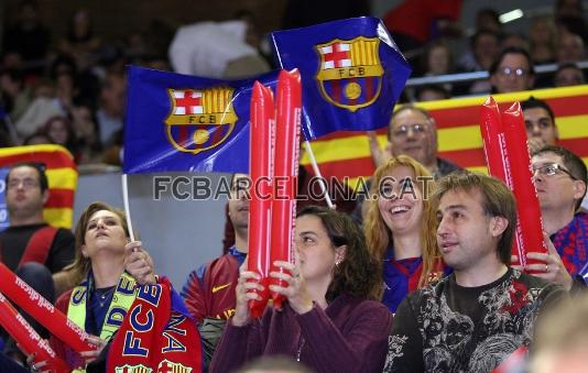 El pblic va acudir en massa al Palau Blaugrana per gaudir de la Final Four.