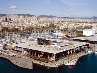 Los aficionados alemanes, en el Port Vell