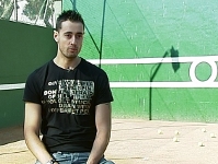 Paco Sedano, en el Club de Tenis Pompeia, en Montjuc