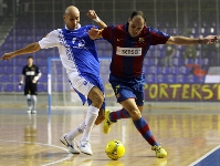 El Armiana Valncia, en el partido disputado en el Palau Blaugrana