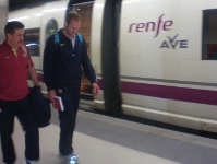 En tren a Zaragoza