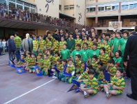 Apoyando el balonmano desde la base