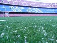 Granizo en el Camp Nou