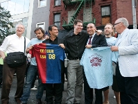 Visita a la Pea FC Barcelona NY City