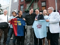 Visita a la Pea FC Barcelona NY City