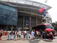 Big party at the Camp Nou