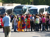 La caravana hacia Roma, en marcha