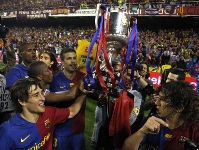 Un instante de la celebracin de la Copa ganada en Valencia el 2009. Foto: Miguel Ruiz (FCB).