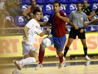 Juan Carlos Lpez, exblaugrana actualment jugador del Manacor. Foto: Arxiu-FCB