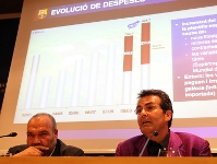 Xavier Sala i Martin ha explicado este mircoles cuales han sido los beneficios del club en el ltimo ejercicio. Fotos: Miguel Ruiz-FCB