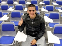 Oriol Romeu, optimista antes de jugar el ascenso contra el Sant Andreu. Fotos:Miguel Ruiz-FCB