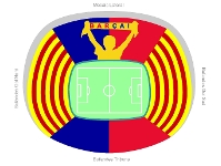 90.000 cartulinas teirn el estadio