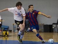 El capitn Roger Bonet durante la fase de ascenso a Plata. Foto: Arxiu FCB.