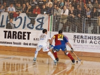 Imagen de un partido del Bara Sorli Discau en Valdagno, la temporada pasada