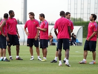 Training with Barca B