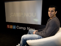 Pedro Rodríguez, durant l'entrevista. Fotos: Àlex Caparrós-FCB