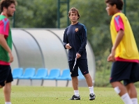 Joan Barbar, en el entrenamiento del viernes del filial. Fotos: Miguel Ruiz-FCB.