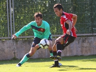 Edu Campabadal, l'autor de la passada del quart gol del Bara al camp del Mallorca. Foto: RCD Mallorca.