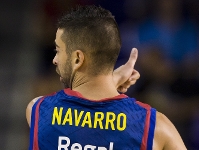 Navarro ha sido el mximo anotador. Fotos: lex Caparrs - FCB.