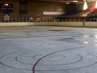 Aspecto que presenta durante el mes de agosto la pista de patinaje del FC Barcelona. Foto: lex Caparrs - FCB