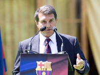 Laporta ha puesto este medioda punto y final a su etapa como presidente del Bara. Fotos: lex Caparrs/Miguel Ruiz-FCB