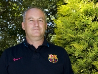 Marc Carmona, tcnic del FC Barcelona de futbol sala. Foto: lex Caparrs-FCB