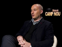 Marc Carmona, al plat de l''Estaci Camp Nou'. (Fotos: lex Caparrs - FCB)