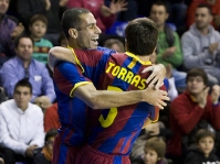 Fernando y Torras quieren despedir el ao con alegra. Foto: Archivo FCB.
