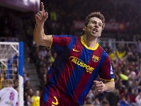 Torras tambin abri el marcador ante elPozo. (Fotos: lex Caparrs - FCB)