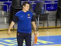 Xavi Pascual, en una sesin de entreno. Foto: Archivo-FCB