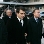 D'esquerra a dreta. El directiu, Joan Franquesa; el president, Joan Laporta; l'alcalde de Sant Joan Desp, Antoni Poveda; el directiu, Rafael Yuste.