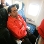 Algunos jugadores han aprovechado las cuatro horas de vuelo para descansar en el avión.