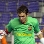 Cristian, que avui ha estat titular, bloquejant una pilota.