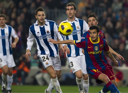 Un instant del partit de la primera volta. Foto: arxiu FCB.