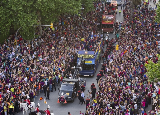 Ms de 120.000 personas siguieron la ra a travs de la web del Club. Foto: Archivo FCB