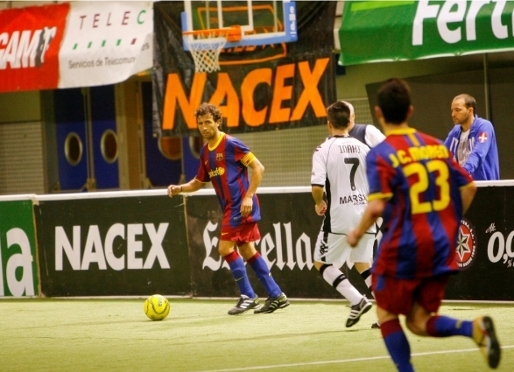 Milla dirigi con acierto el juego azulgrana. Fotos: Ligafutbolindoor.com