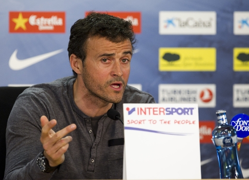 Luis Enrique, en rueda de prensa. Foto: Archivo FCB