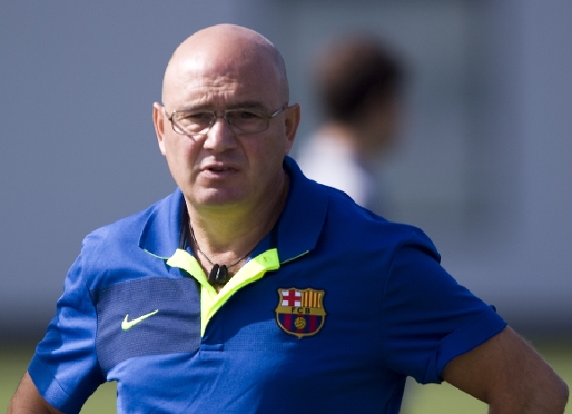 Xavier Llorens, en un entrenamiento. Foto: Archivo FCB