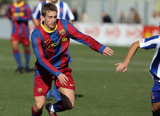 Gerard Deulofeu, autor del 0-2 azulgrana. Foto: archivo FCB.