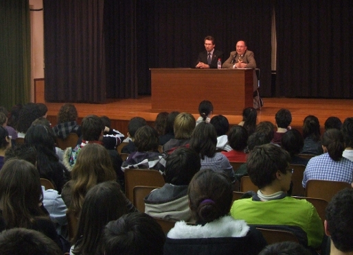 Presentacin de la campaa en una de las escuelas participantes.